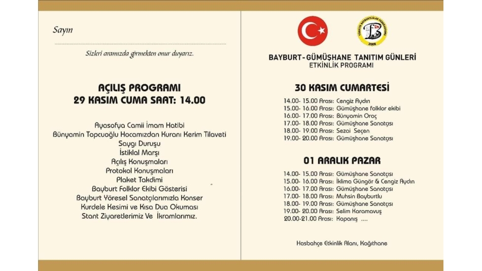 4. BAYBURT TANITIM GÜNLERİ